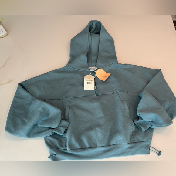 NWT Blue Blogilates / Pop Flex for Target Marshmellow Hoodie Size Small - Picture 2 of 7
